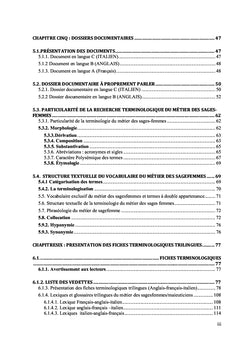 Base de données terminologique trilingue du métier des sages-femmes