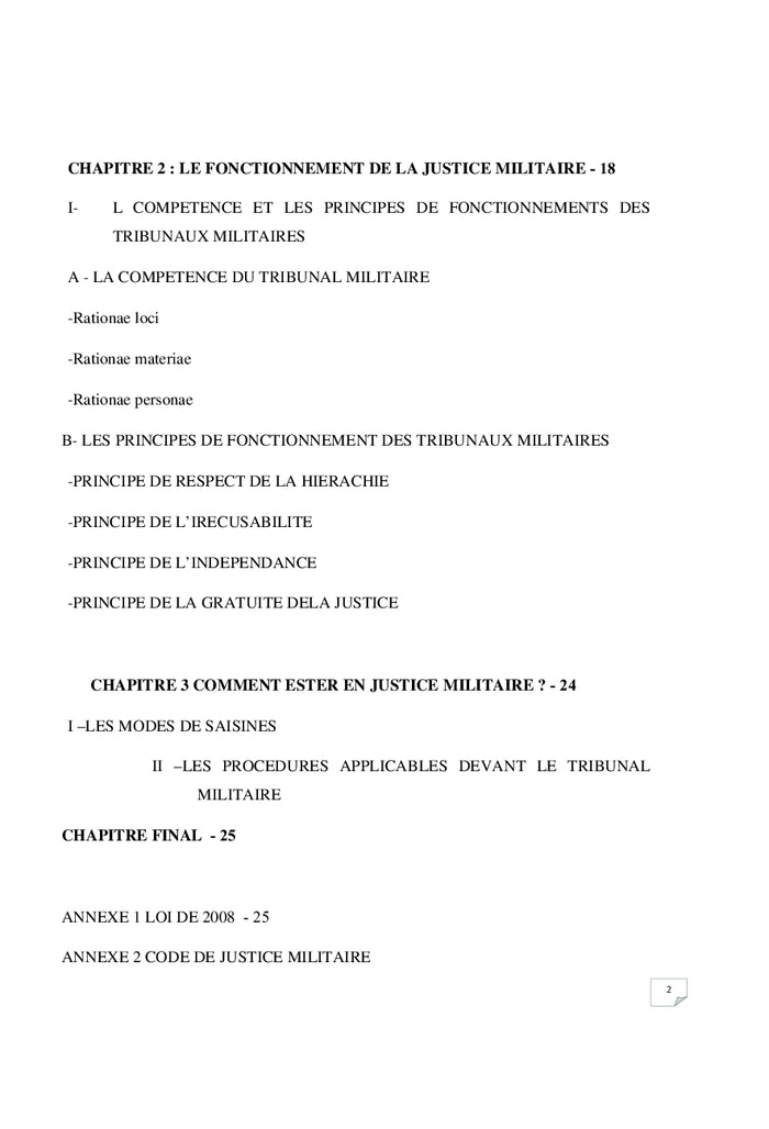 La justice militaire au Cameroun