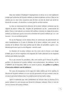 La justice militaire au Cameroun