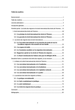 La protection des droits des migrants