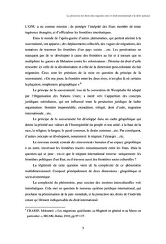 La protection des droits des migrants
