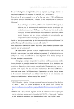 La protection des droits des migrants