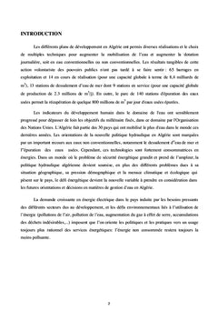 Développement des énergies renouvelables en Algérie