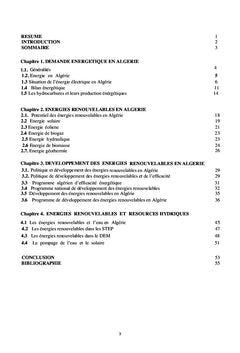 Développement des énergies renouvelables en Algérie