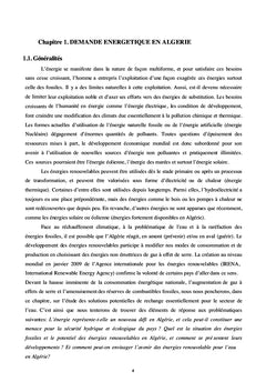Développement des énergies renouvelables en Algérie