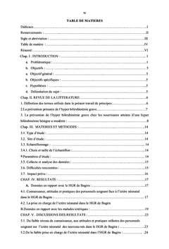 Connaissances et pratiques des personnels soignants