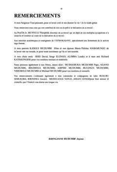 Evaluation de l'état actuel du niveau de respect des règles d'hygiène