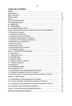 Pratique de la stimulation du travail d'accouchement a l'oxytocine