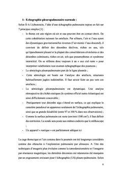 Echographie pleuropulmonaire chez le malade en état critique