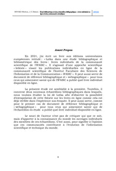 Etudes bibliométriques de deux échantillons bibliographiques