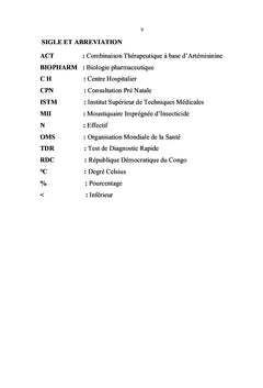 Prise en charge du paludisme chez la femme enceinte