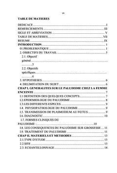 Prise en charge du paludisme chez la femme enceinte