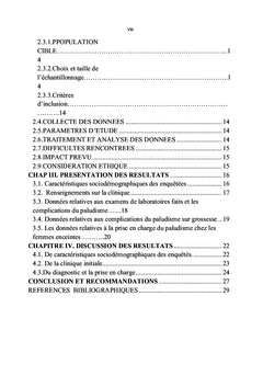 Prise en charge du paludisme chez la femme enceinte