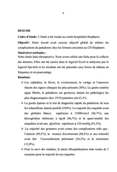 Prise en charge du paludisme chez la femme enceinte