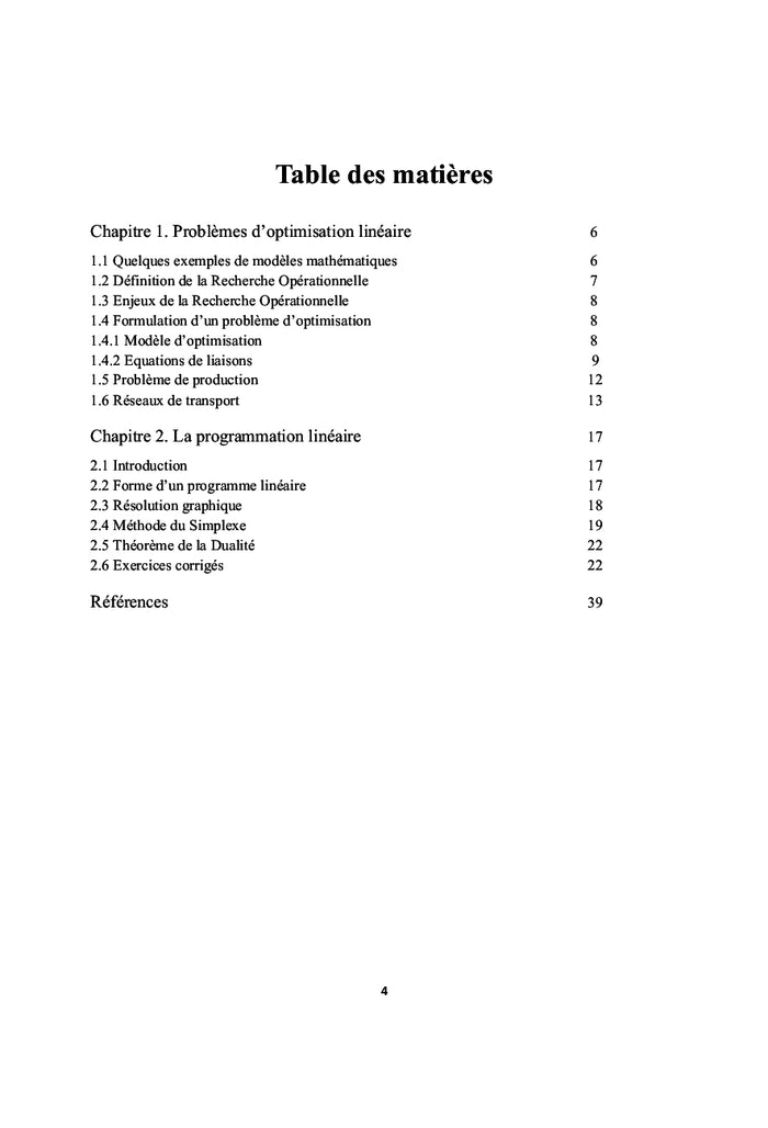 Recherche Opérationnelle