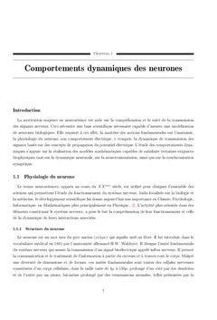 Carte de comportement de la neurotransmission thermo-photoélectrique