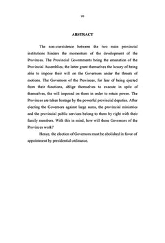 Les gouvernements provinciaux et les assemblées provinciales