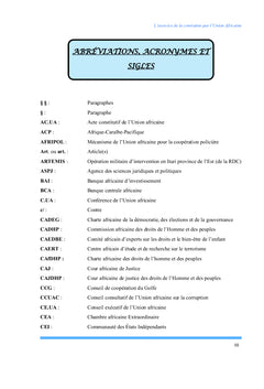 L'exercice de la contrainte par l'Union Africaine sur ses membres