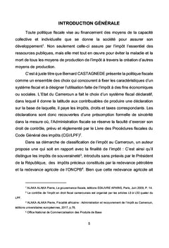La Fiscalité Agricole au Cameroun