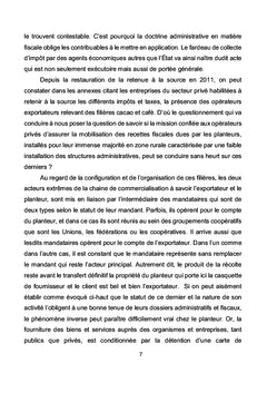 La Fiscalité Agricole au Cameroun