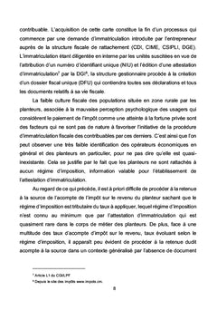 La Fiscalité Agricole au Cameroun