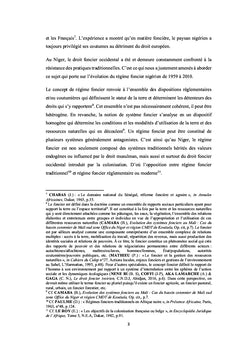 L'évolution du régime foncier au Niger de 1959 à 2010