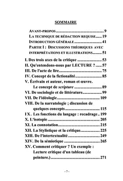 La lecture critique. Principes interprétés et pratique. TOME 1