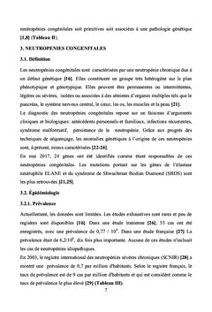 Les neutropénies congénitales
