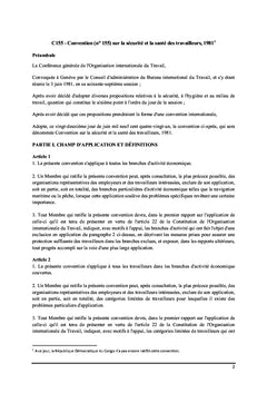 Hygiène, santé et sécurité au travail en R.D.Congo