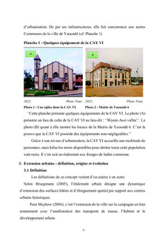 Extension urbaine dans la ville de Yaoundé (Cameroun)