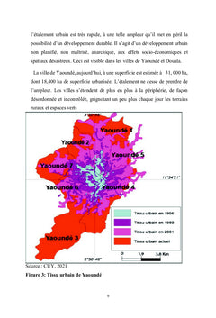 Extension urbaine dans la ville de Yaoundé (Cameroun)