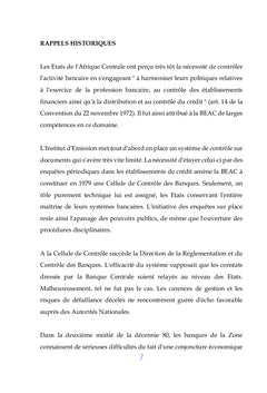 La Réglementation et la Supervision Financière dans la Zone CEMAC