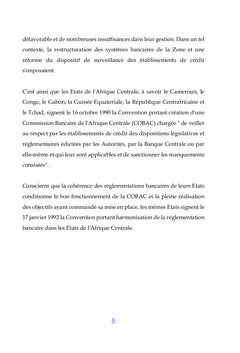 La Réglementation et la Supervision Financière dans la Zone CEMAC