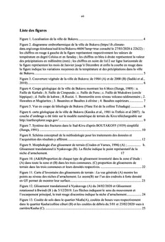 Etude des glissements de terrain en milieu urbain