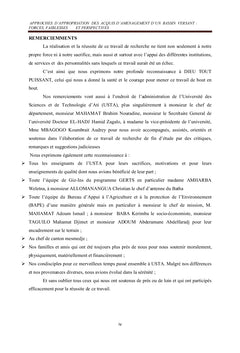 Approches d'appropriation des acquis d'aménagement d'un bassin versant