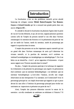 1ère et 3e personne de singulier dans les romans de 19e & 20e siècles