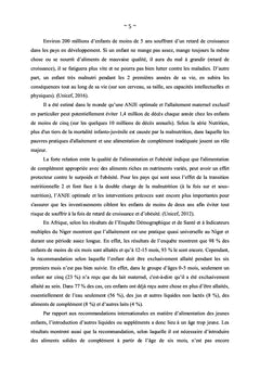 Evaluation de l'impact d'un projet de nutrition à assise communautaire