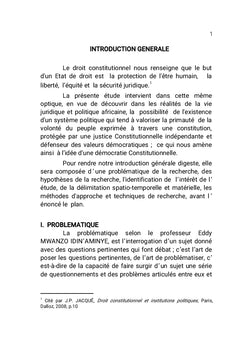 La démocratie constitutionnelle en Afrique: mythe ou réalité ?