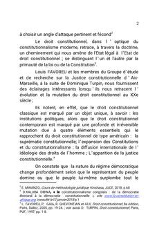 La démocratie constitutionnelle en Afrique: mythe ou réalité ?