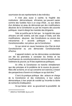 La démocratie constitutionnelle en Afrique: mythe ou réalité ?