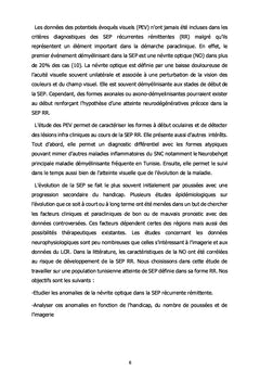 Anomalies neurophysiologiques dans les névrites optiques