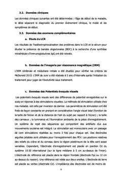 Anomalies neurophysiologiques dans les névrites optiques