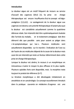 Quel régime de titration morphinique adopter aux urgences ?