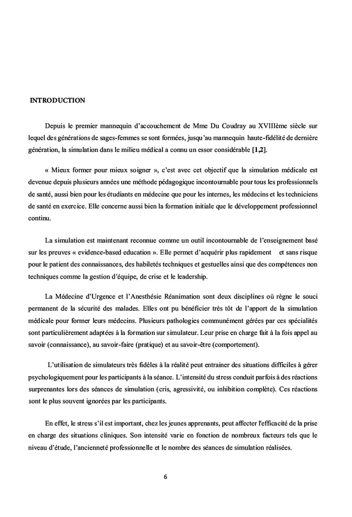 Stress et situation critique en simulation médicale