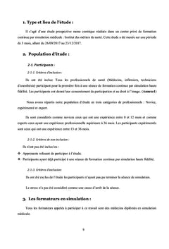 Stress et situation critique en simulation médicale