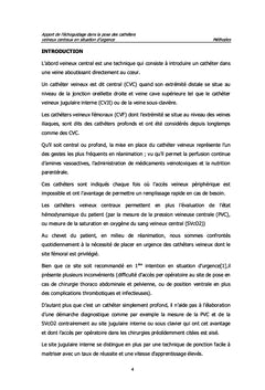 Apport des ultrasons dans la pose des cathéters veineux centraux