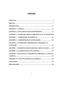 Notions élémentaires de l'administration hospitalière