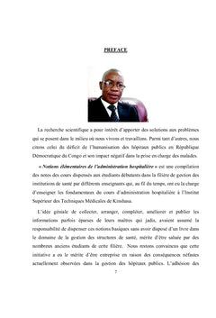 Notions élémentaires de l'administration hospitalière
