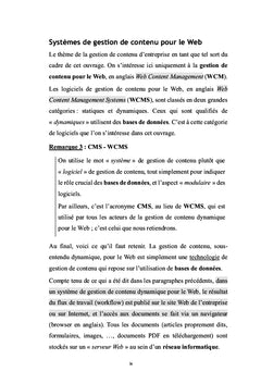 Gestion de Contenu Web (Volume 1)