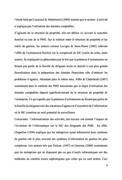 La contingence de l'adoption des outils de coûts dans les PME